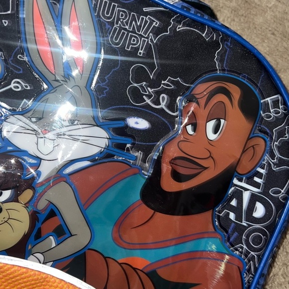 Space Jam Lebron James Backpack Space Jam Tune Squad Pockets Padded Straps NWOT - Picture 14 of 15